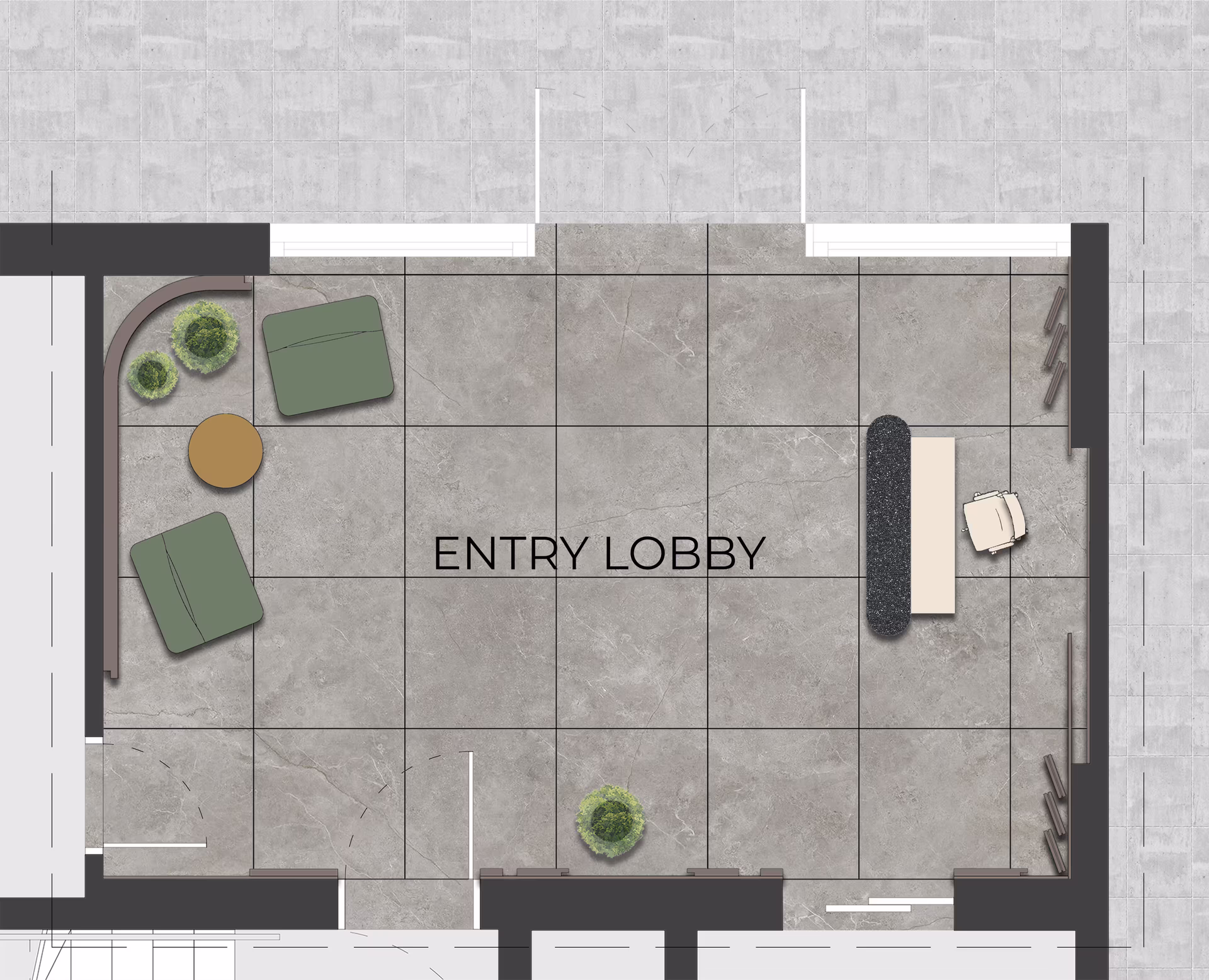 Bürogebäude-Lobby - 1