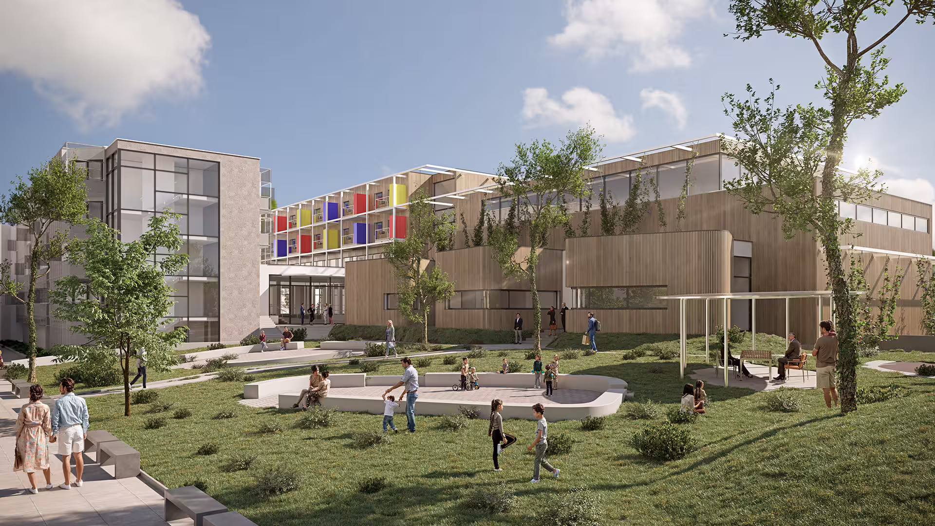 School Building Exterior