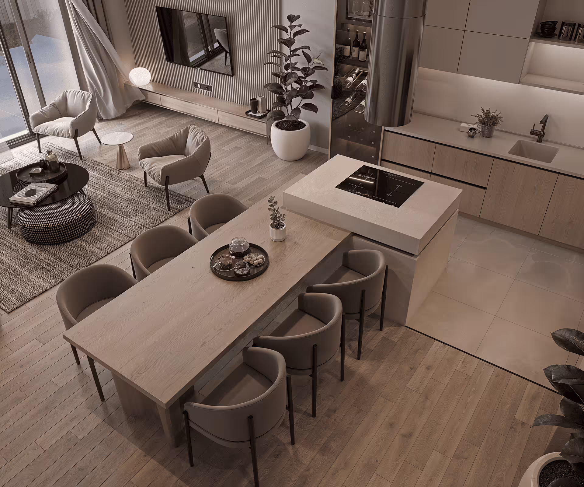 Contemporary Living Area